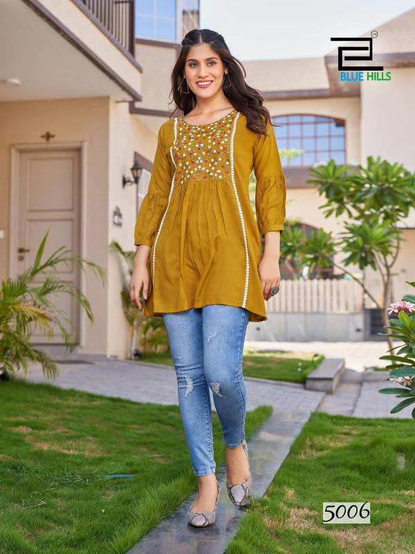 Blue Hills Sofia Vol 5 Rayon Western Ladies Top Collection